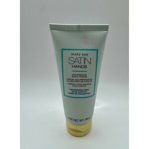 Mary Kay Satin Hands Nourishing Shea Cream Fragrance Free 3 oz 85g New